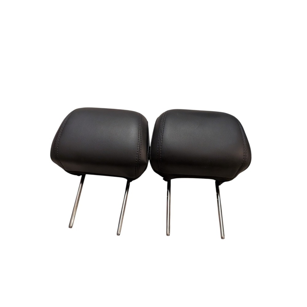 2019-23 Silverado Sierra Front Headrest Pair Black Leather 5.5" Post Spacing OEM